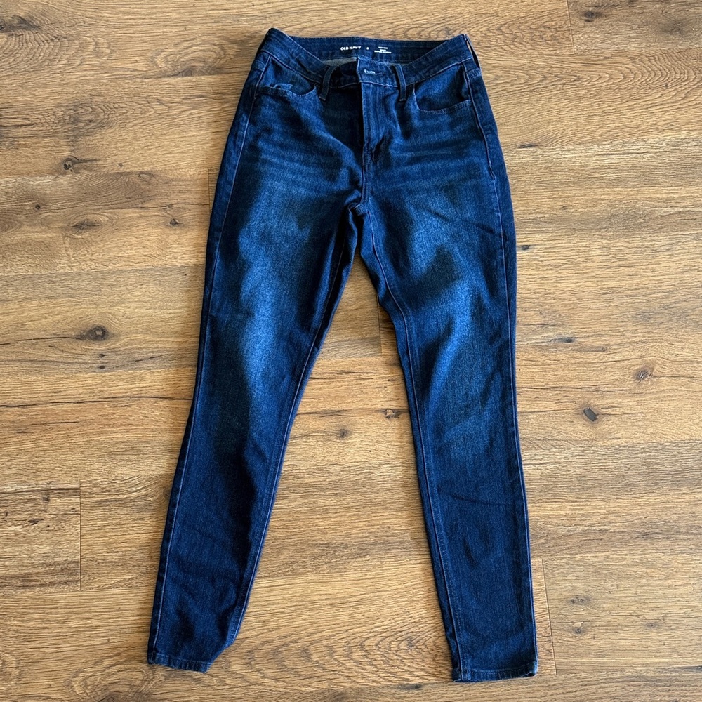 Old Navy Women's Dark Blue Skinny Jeans